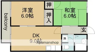 コスモハイツ伊藤【2階】の間取り
