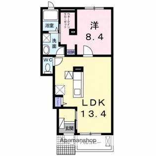 ベル ソレイユ Ⅱ【1階】の間取り