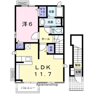 CASA セレ-ノ【2階】の間取り