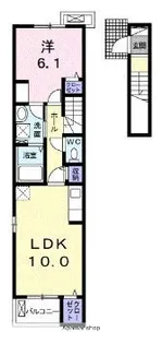 ブリリアント KⅢ【2階】の間取り