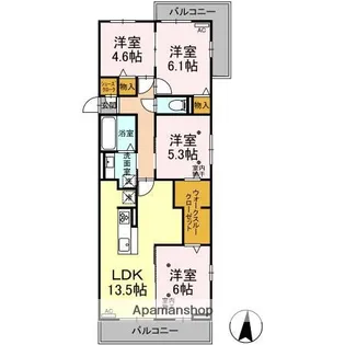 カノープス【3階】の間取り