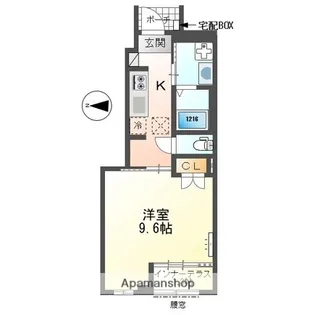 愛知県春日井市下津町【アパート】の間取り