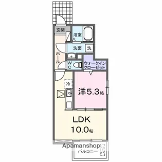 マルクソレイユ【1階】の間取り