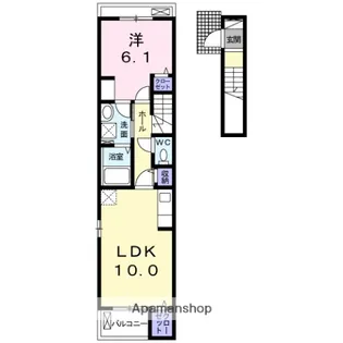 LUGAR柳原(ルガール)【2階】の間取り