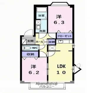 Ciel Bran・che【1階】の間取り