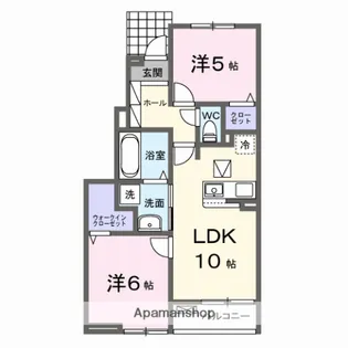 スワンテラス【1階】の間取り