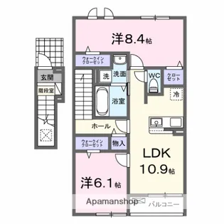スワンテラス【2階】の間取り