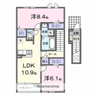 スワンテラス【2階】の間取り
