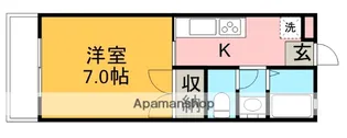 南城ハイツ【1階】の間取り