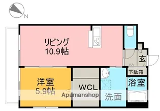 翠城Ⅳ【2階】の間取り