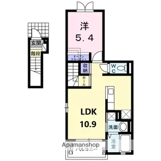ベル・ソレイユ【2階】の間取り