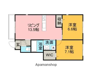 ソシア守山II【1階】の間取り