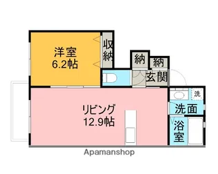 クオレール【1階】の間取り