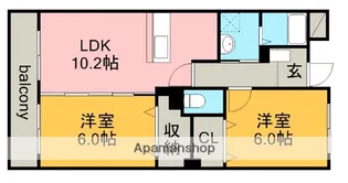 ヴィアラッテア【2階】の間取り