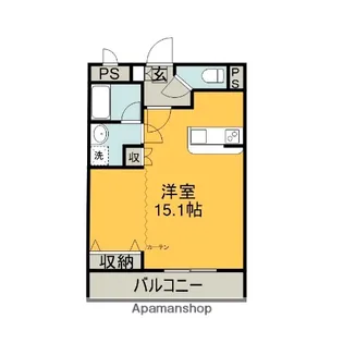 アネックス若松【402号室】の間取り