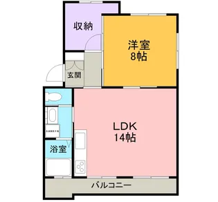 コーポのぐろ【206号室】の間取り