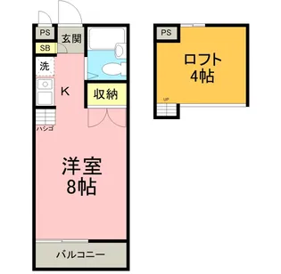 メゾンクレール【105号室】の間取り