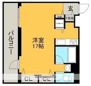 VILLA57【602号室】の間取り