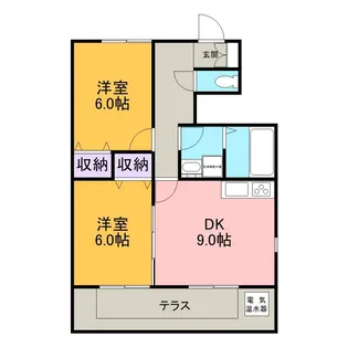 カトル・セゾン【1階】の間取り