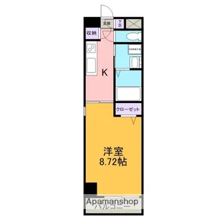 リバーストーンⅡ【607号室】の間取り