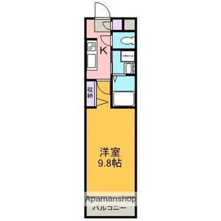 ラ・メゾン・ドゥ日名中町【206号室】の間取り
