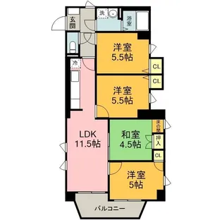 FORTERESSE【405号室】の間取り