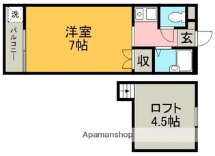 イーストⅡ【203号室】の間取り