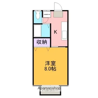ソレイユ宮前【101号室】の間取り