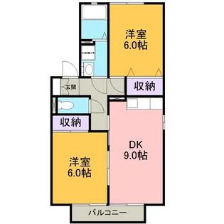 セジュール睦 C【201号室】の間取り