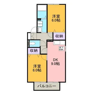 ラコンテ東通【1階】の間取り