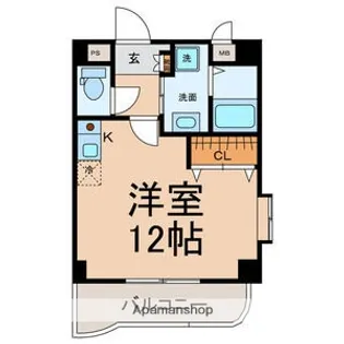 ヴィアーレ勝【2階】の間取り