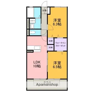 アンフィニ【B号室】の間取り