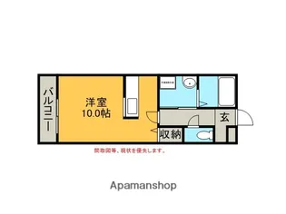 SUN RIVER DUE【103号室】の間取り