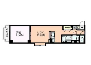 1LDKの間取り画像