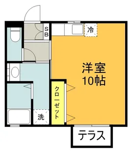 アクア ヒルズ【1階】の間取り