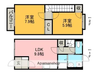 グレイスⅤ【2号室】の間取り