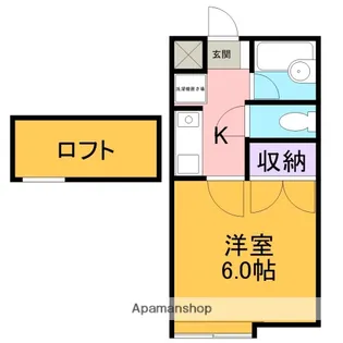 メゾンエスポア【206号室】の間取り