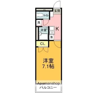 プレジールWARABI【1階】の間取り