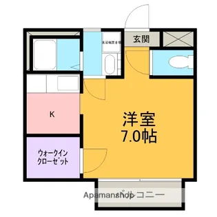 ジュネスブライトンB【105号室】の間取り