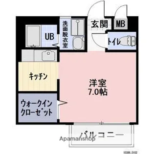 ジュネスブライトンB【205号室】の間取り