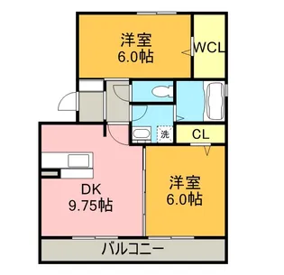 エターナル ウイング【2階】の間取り