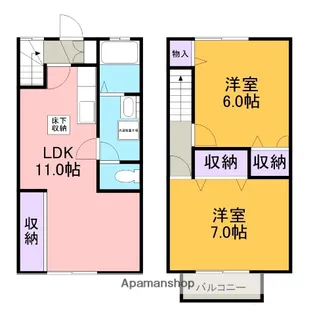 ルミネスくご【1階】の間取り