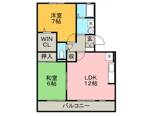 グロース レイ A【3階】の間取り