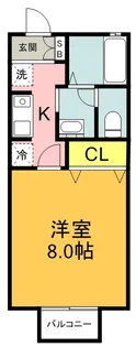 セジュール犬塚【1階】の間取り