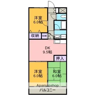 エクセレントミネ【102号室】の間取り