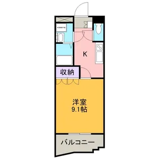 ブルーサンズ セントラル【108号室】の間取り