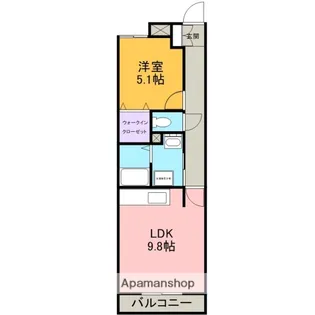 エクセレントKOYO【110号室】の間取り