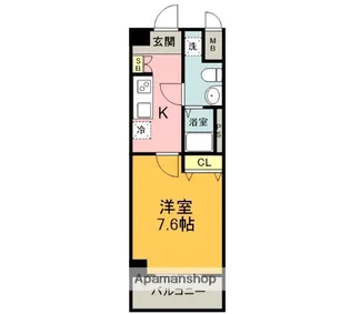 ノステルコート岡崎【605号室】の間取り