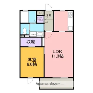 ベルウッド ガーデンプレイス【101号室】の間取り