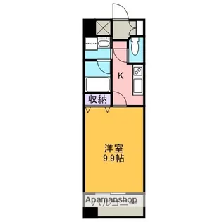 カーサビアンカ東岡崎【4階】の間取り